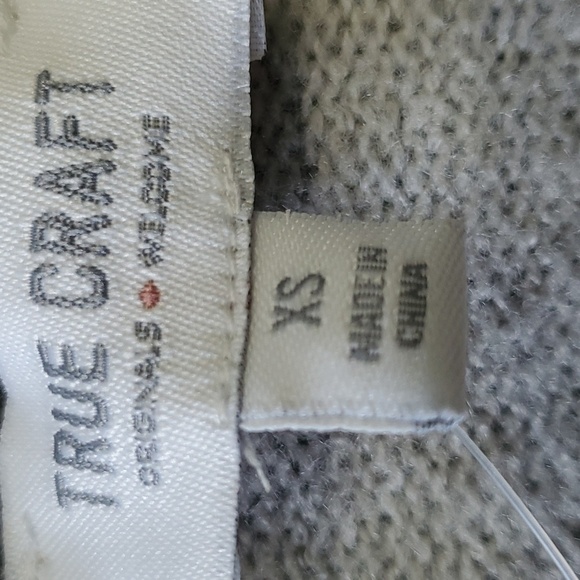 TRUE CRAFT, NWT gray lightweight coat sweater. Super‎ soft. Size XS. - Picture 6 of 8